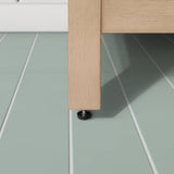 BANKS 36IN VANITY WITH SHAKER DOOR IN SAHARA BIRCH WHITE QUARTZ TOP & CERAMIC BASIN