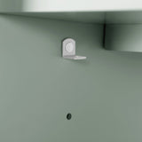 BANKS 36IN VANITY WITH SHAKER DOOR IN SAGE GREEN WHITE QUARTZ TOP & CERAMIC BASIN