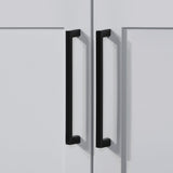 BANKS 30IN VANITY WITH SHAKER DOOR IN DOVE GREY WITH WHITE QUARTZ TOP & CERAMIC BASIN