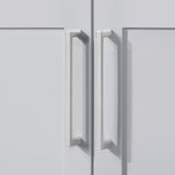 BANKS 30IN VANITY WITH SHAKER DOOR IN DOVE GREY WITH WHITE QUARTZ TOP & CERAMIC BASIN