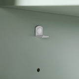 BANKS 30IN VANITY WITH SHAKER DOOR IN SAGE GREEN WHITE QUARTZ TOP & CERAMIC BASIN