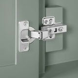 BANKS 30IN VANITY WITH SHAKER DOOR IN SAGE GREEN WHITE QUARTZ TOP & CERAMIC BASIN