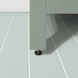 BANKS 30IN VANITY WITH SHAKER DOOR IN SAGE GREEN WHITE QUARTZ TOP & CERAMIC BASIN