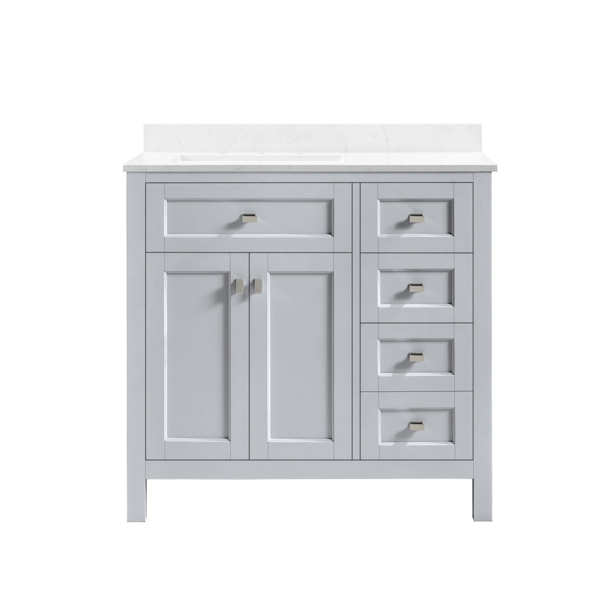 Juniper 36 in. Vanity with Engineered Stone Top & Ceramic Basin