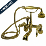 Traditional Wall-Mounted Tub Filler With Handshower