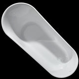 Pearl 69 in. Freestanding Acrylic Tub in Glossy White with White Drain
