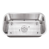 Undermount 29-3/4 in. Single Bowl 16 Ga. Stainless Steel Kitchen Sink