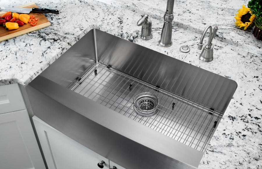 Undermount 35-7/8 in. Apron Front 16 Ga. Stainless Steel Kitchen Sink
