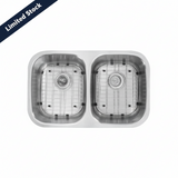 29 3/8 in. 50/50 Standard Radius Double Bowl Kitchen Sink