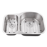Undermount 31-1/2 x 20-1/2 in. 30/70 Eurostyle 16 Ga. Stainless Steel Kitchen Sink