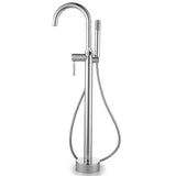 Caylin Single Handle Freestanding Tub Faucet With Handshower In Chrome