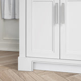 SCARLETT 60IN VANITY IN WHITE WITH WHITE QUARTZ TOP & CERAMIC BASIN