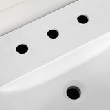 SCARLETT 60IN VANITY IN WHITE WITH WHITE QUARTZ TOP & CERAMIC BASIN