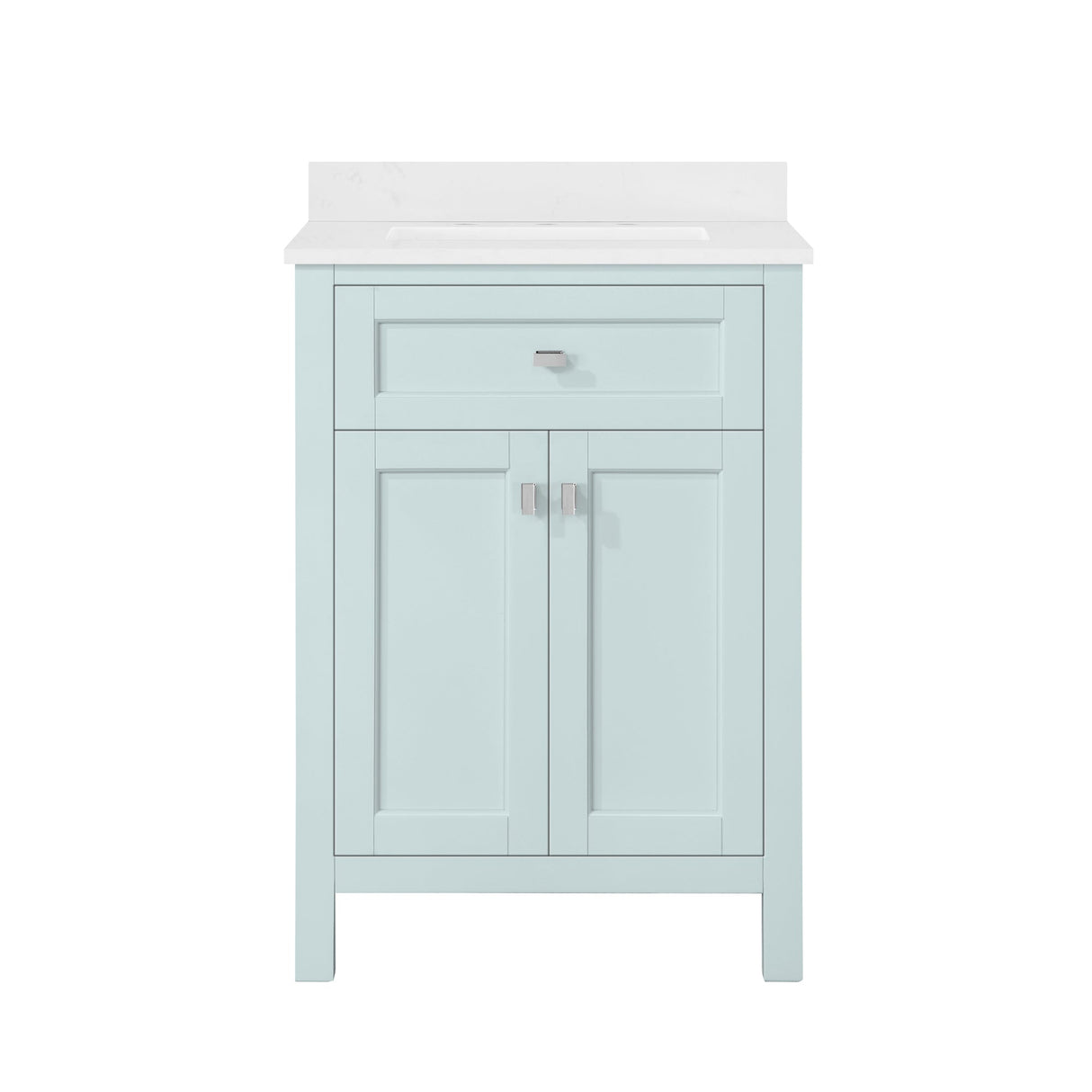 Juniper 24 in. Vanity with Engineered Stone Top & Ceramic Basin