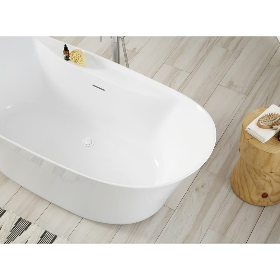 Avery 60 in. Freestanding Acrylic Tub