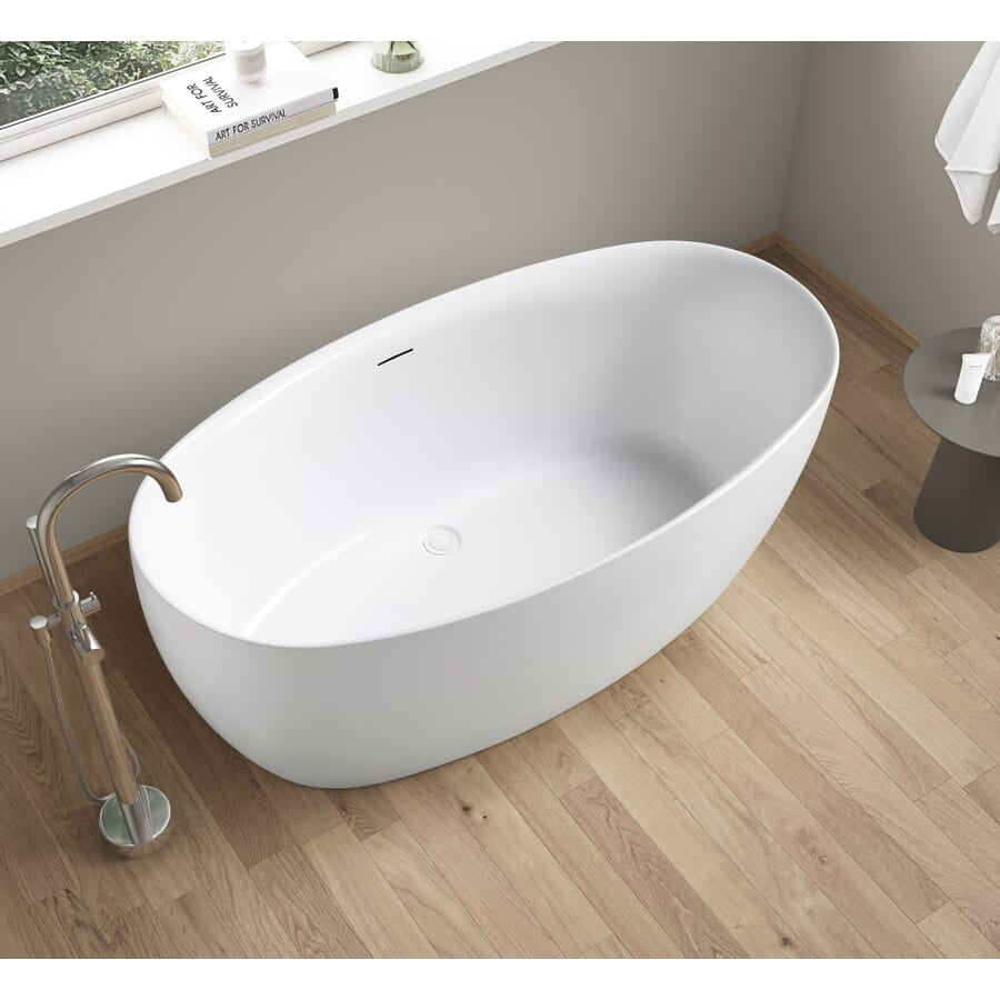 Hallie 59 in. Freestanding Acrylic Tub