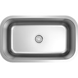 30 in. Standard Radius Single Bowl 18 Gauge Kitchen Sink