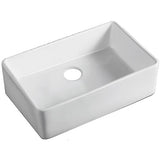 24 in. Single Bowl Reversible Apron Front Fireclay Kitchen Sink