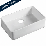 24 in. Single Bowl Reversible Apron Front Fireclay Kitchen Sink