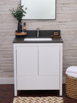 Hanleigh 30" Slab Door Bathroom Vanity