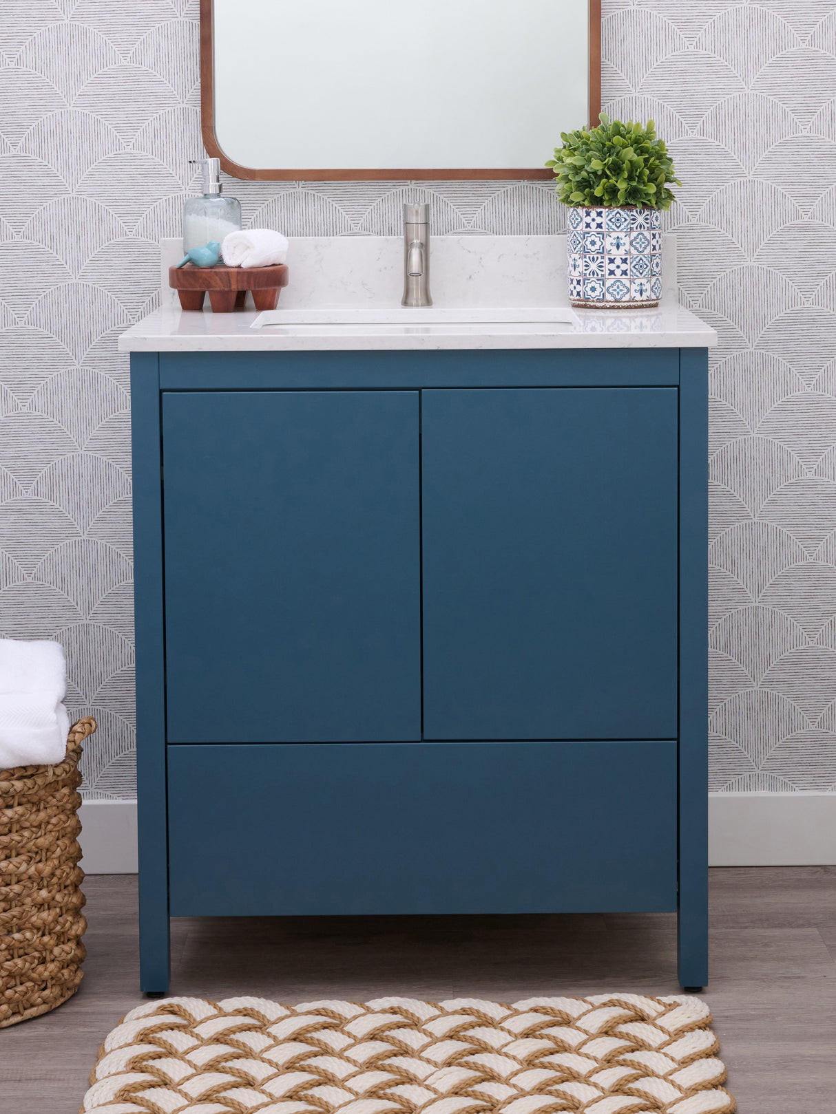 Hanleigh 30" Slab Door Bathroom Vanity