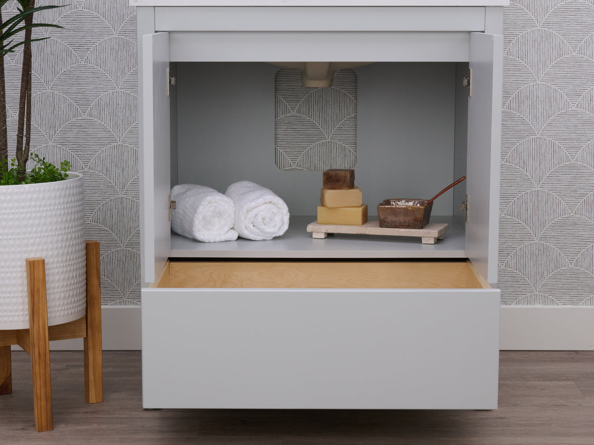 Hanleigh 30" Slab Door Bathroom Vanity