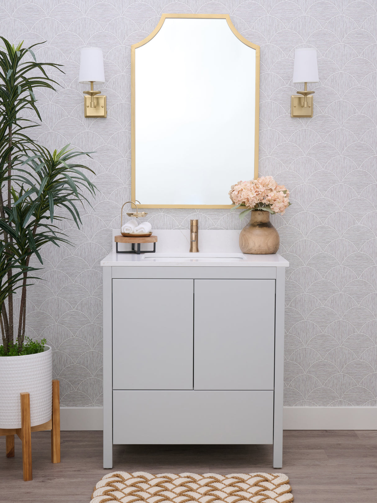 Hanleigh 30" Slab Door Bathroom Vanity