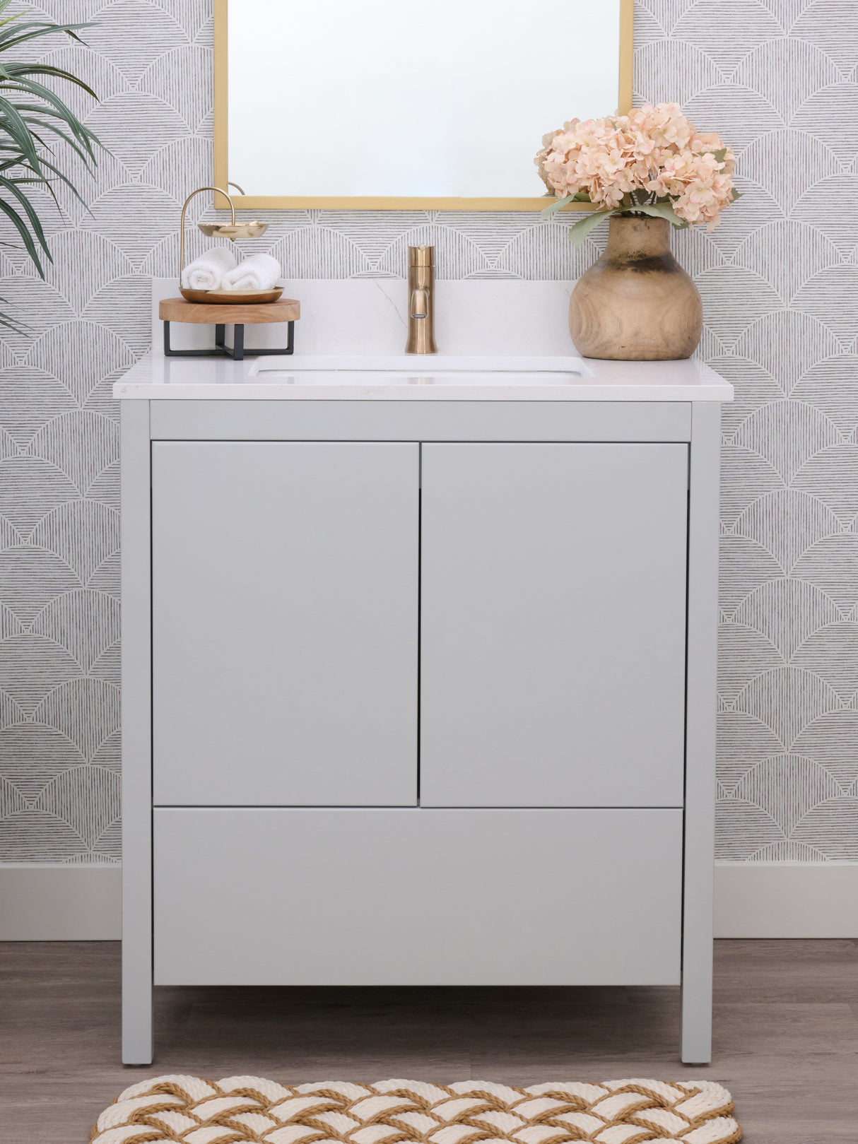 Hanleigh 30" Slab Door Bathroom Vanity