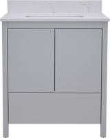 Hanleigh 30" Slab Door Bathroom Vanity