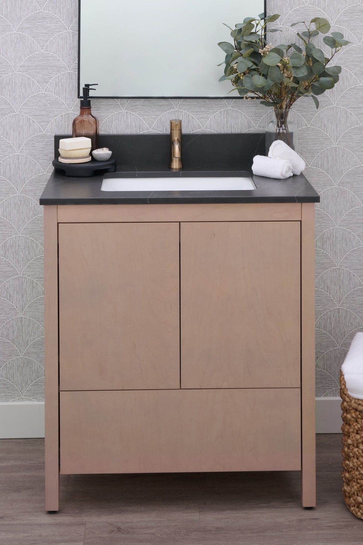 Hanleigh 30" Slab Door Bathroom Vanity