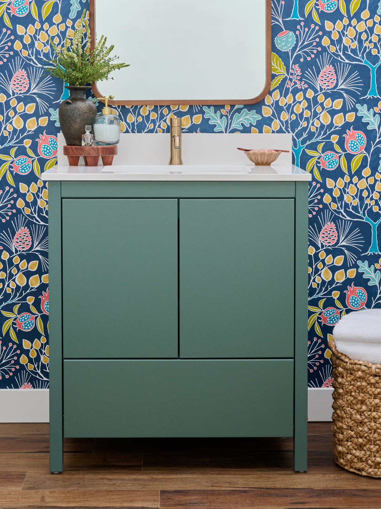 Hanleigh 30" Slab Door Bathroom Vanity