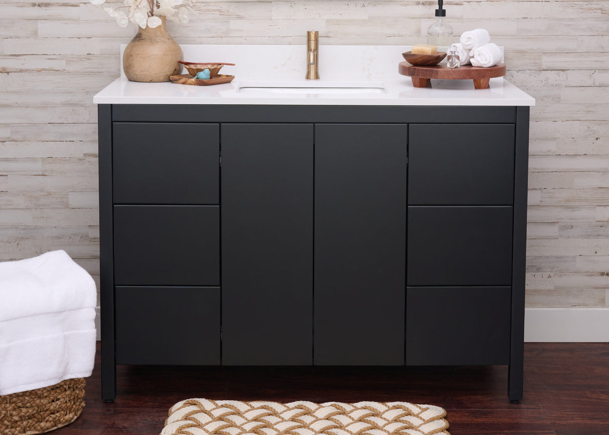 Hanleigh 48" Slab Door Bathroom Vanity