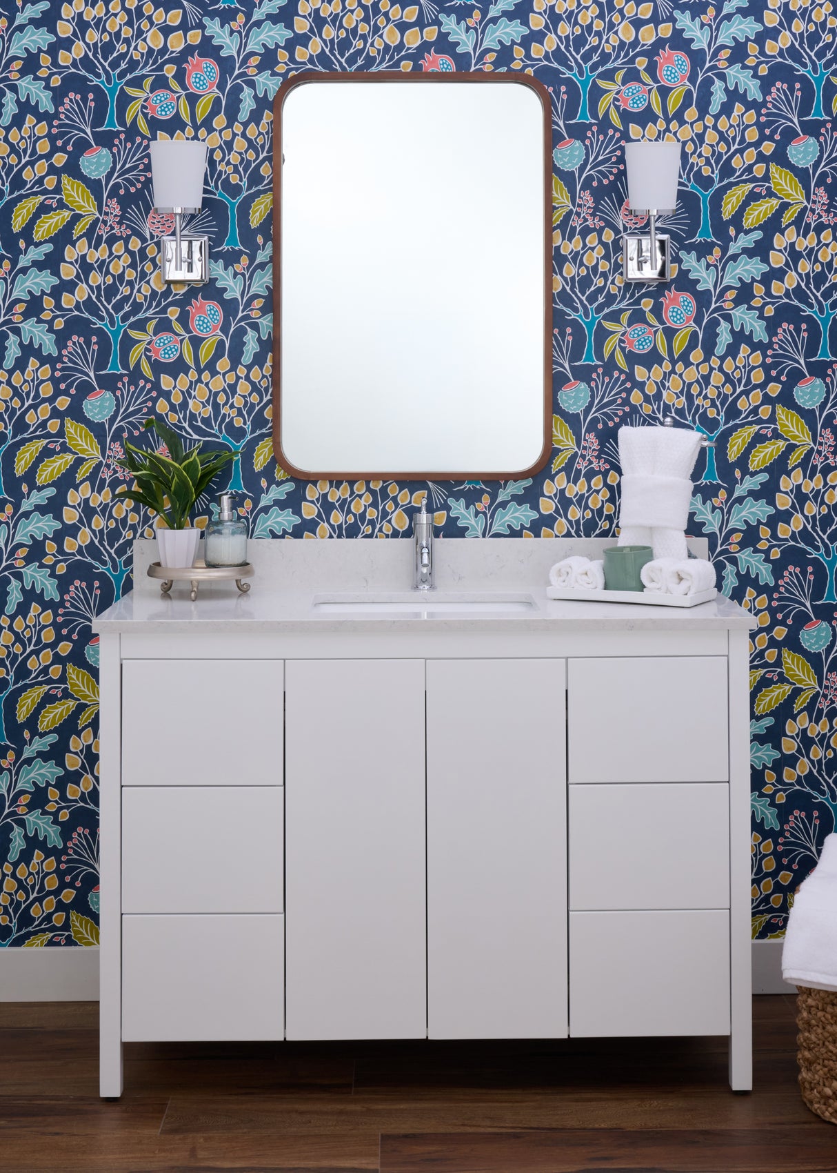 Hanleigh 48" Slab Door Bathroom Vanity