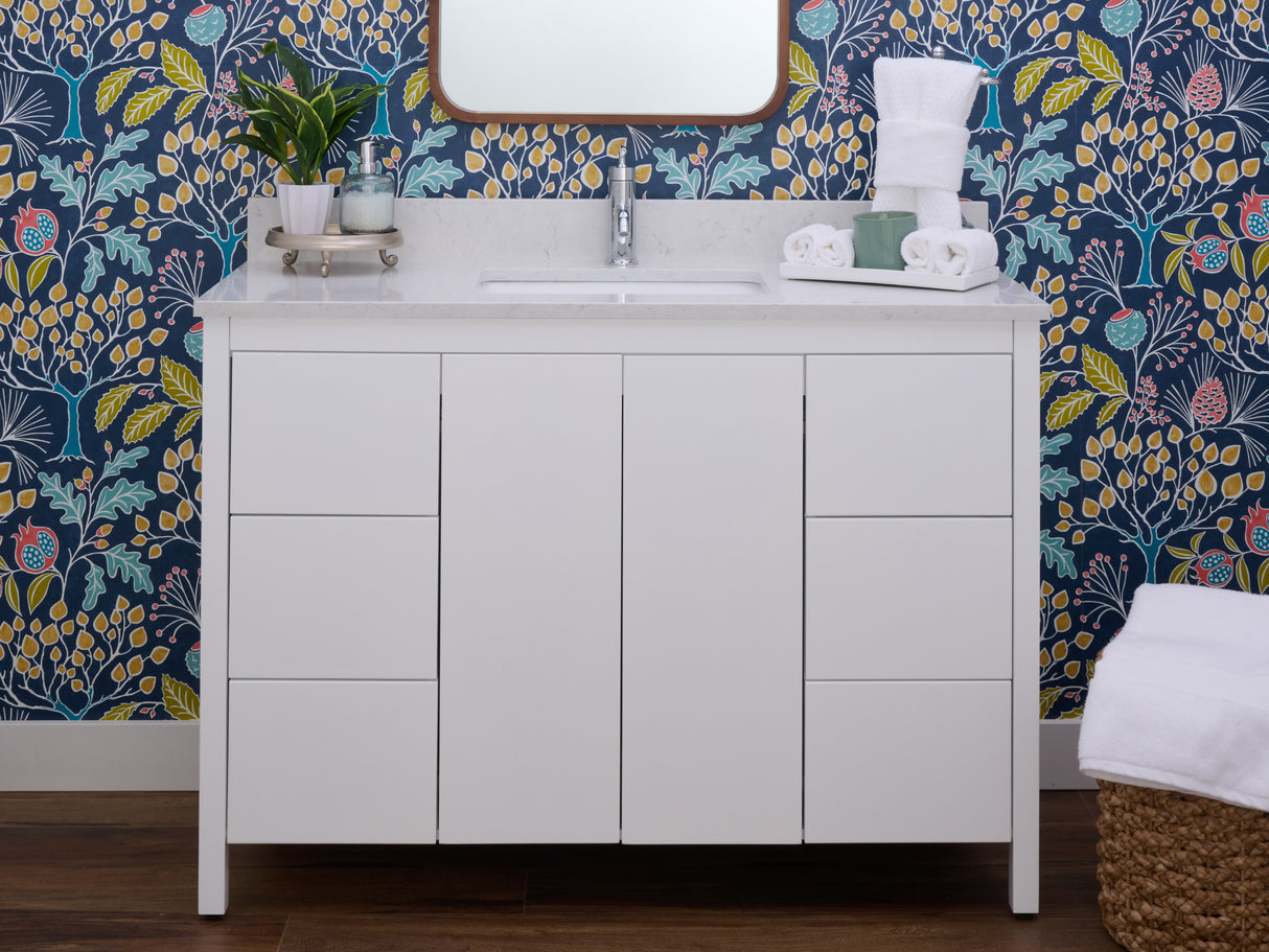 Hanleigh 48" Slab Door Bathroom Vanity