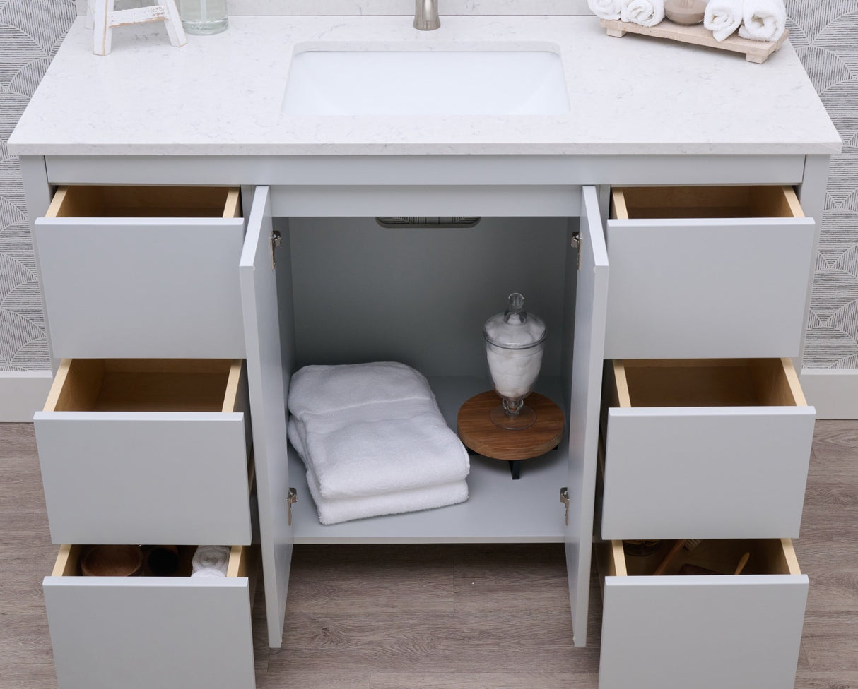 Hanleigh 48" Slab Door Bathroom Vanity
