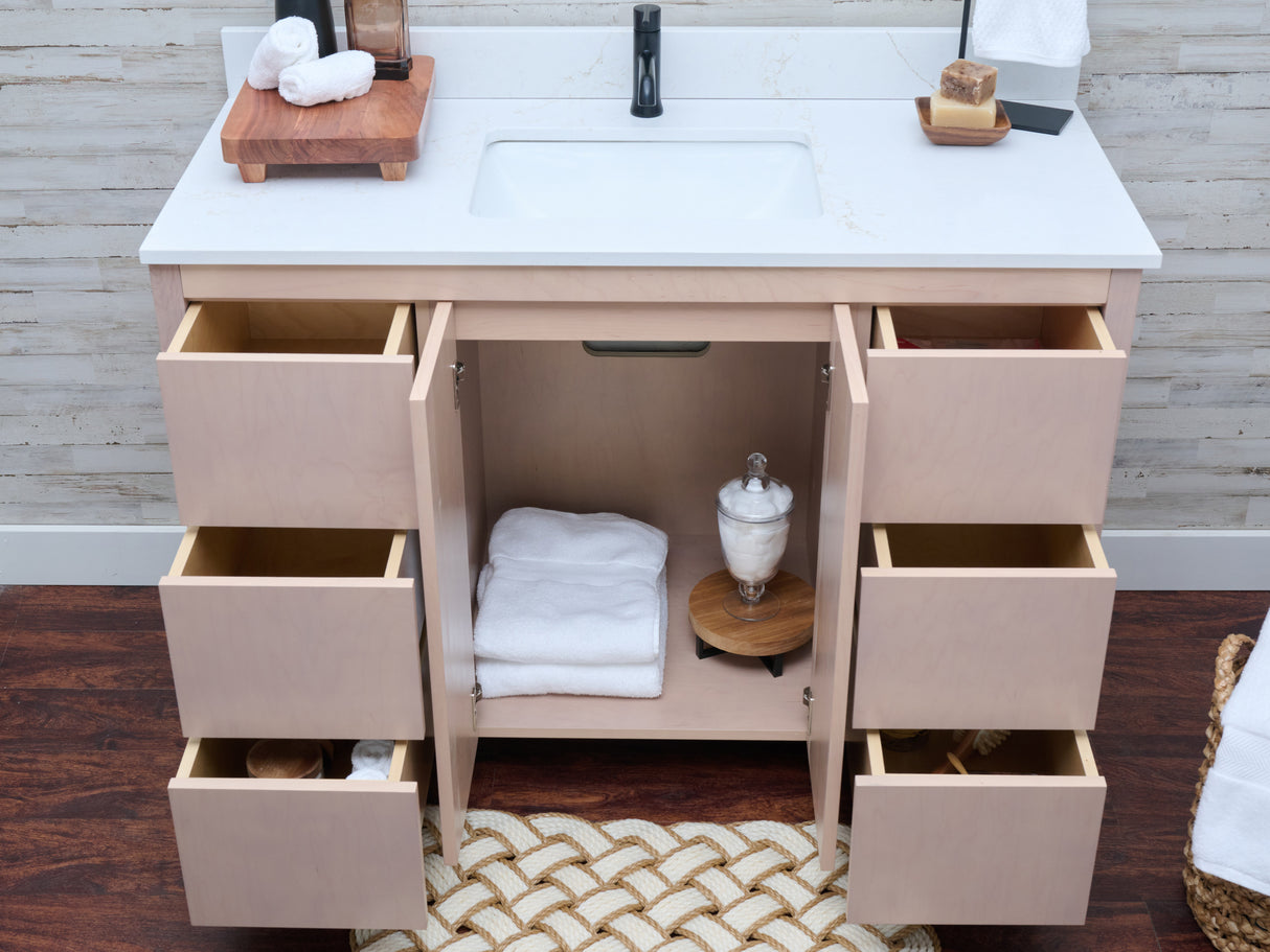 Hanleigh 48" Slab Door Bathroom Vanity