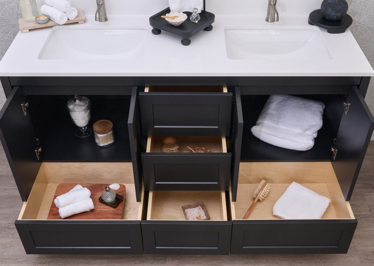 Hanleigh 60" Shaker Door Bathroom Vanity