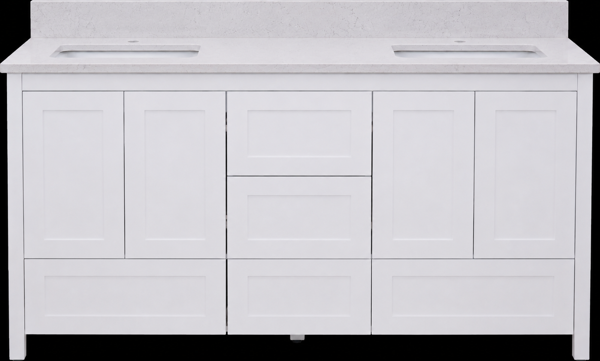 Hanleigh 60" Shaker Door Bathroom Vanity