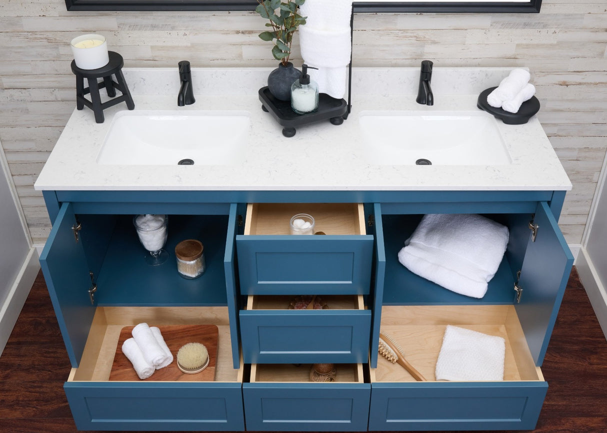 Hanleigh 60" Shaker Door Bathroom Vanity