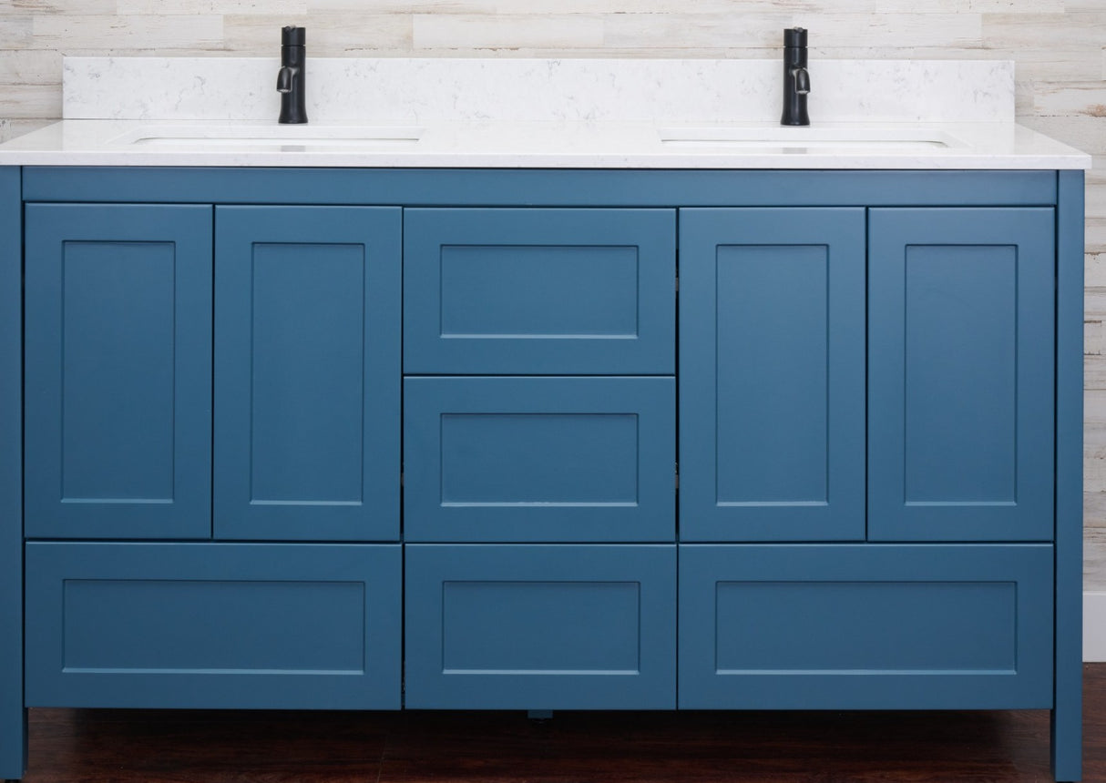 Hanleigh 60" Shaker Door Bathroom Vanity