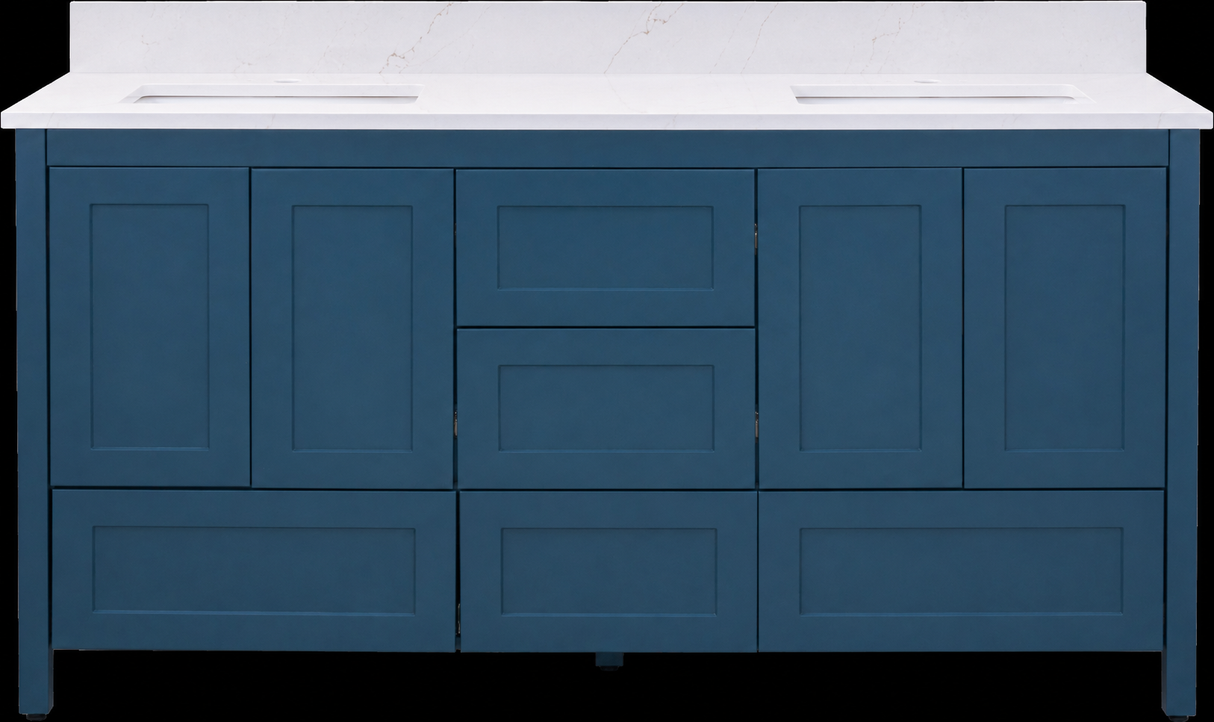 Hanleigh 60" Shaker Door Bathroom Vanity