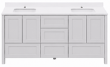 Hanleigh 60" Shaker Door Bathroom Vanity