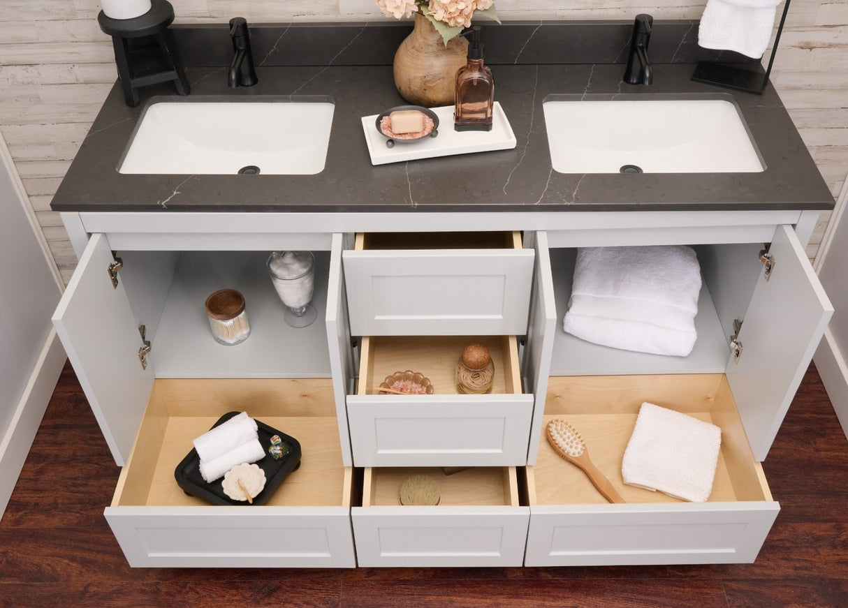 Hanleigh 60" Shaker Door Bathroom Vanity