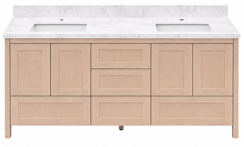 Hanleigh 60" Shaker Door Bathroom Vanity