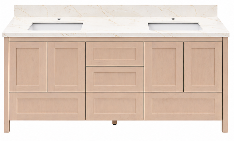 Hanleigh 60" Shaker Door Bathroom Vanity