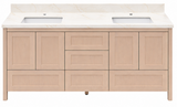 Hanleigh 60" Shaker Door Bathroom Vanity
