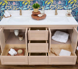 Hanleigh 60" Shaker Door Bathroom Vanity