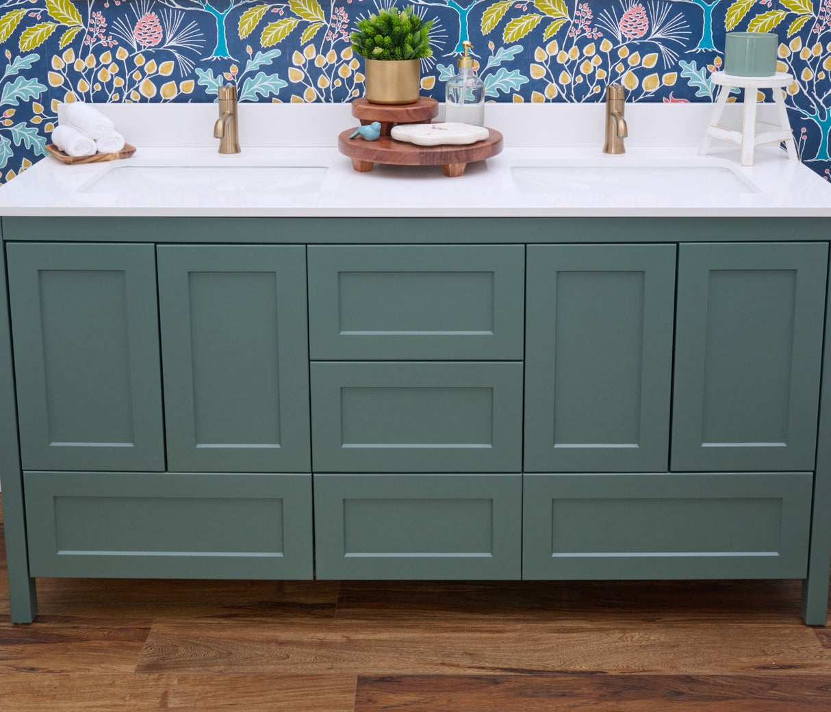 Hanleigh 60" Shaker Door Bathroom Vanity