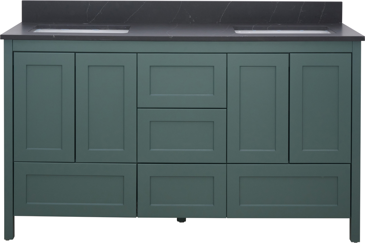 Hanleigh 60" Shaker Door Bathroom Vanity