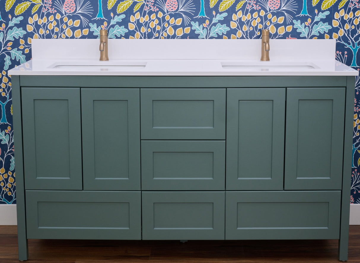 Hanleigh 60" Shaker Door Bathroom Vanity